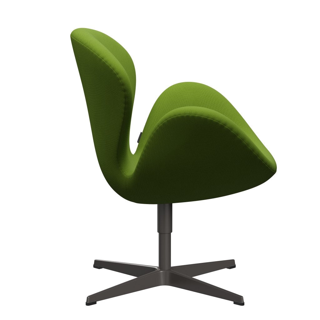 Fritz Hansen Swan Lounge -stoel, warm grafiet/roem groen