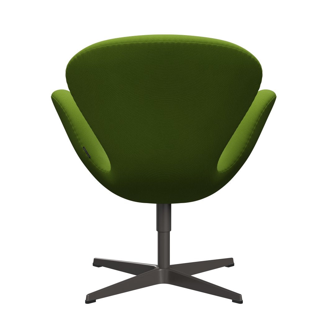 Sedia fritz Hansen Swan Lounge, grafite calda/fama verde