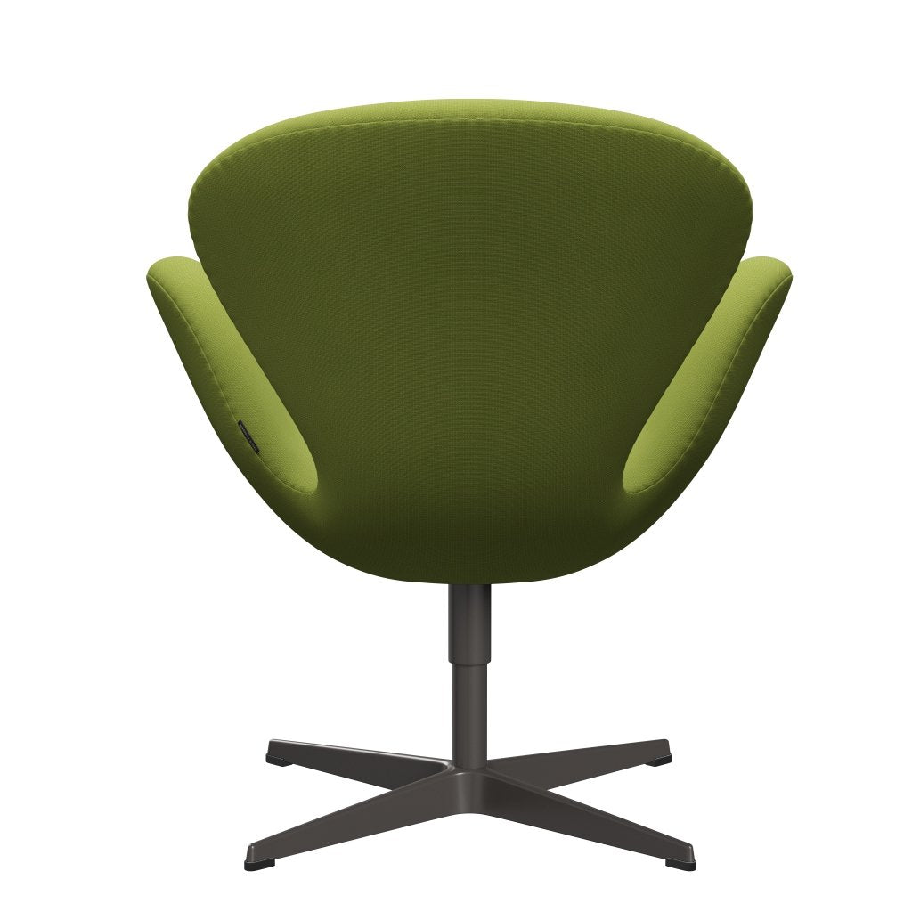 Fritz Hansen Swan Lounge Chair, Warm Graphite/Fame Light Grass Green