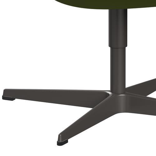 Sedia fritz Hansen Swan Lounge, grafite calda/FAME verde chiaro verde