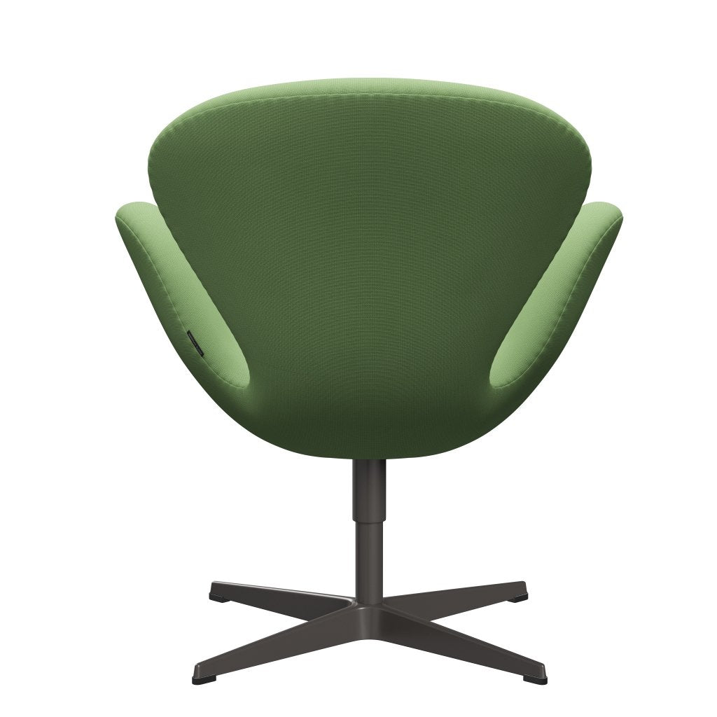 Fritz Hansen Swan Lounge Chigh, Graphite chaud / renommée vert clair