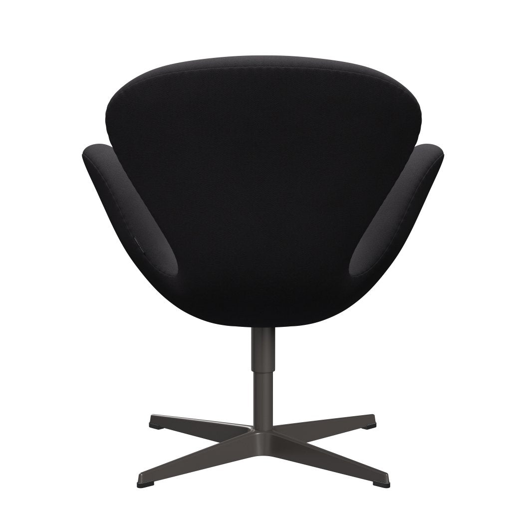 Fritz Hansen Swan Lounge Chair, warmes Graphit/Fiord Schwarz