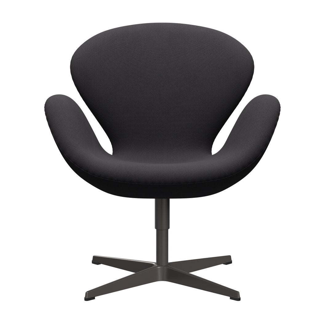 Fritz Hansen Swan Lounge Chair, warmes Graphit/Fiord Schwarz