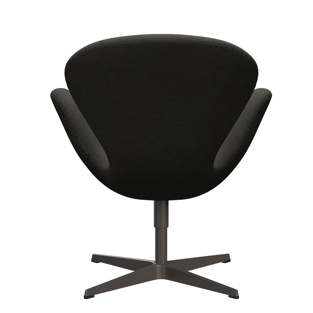 Sedia da salone Fritz Hansen Swan, calda grafite/fiord nero/marrone