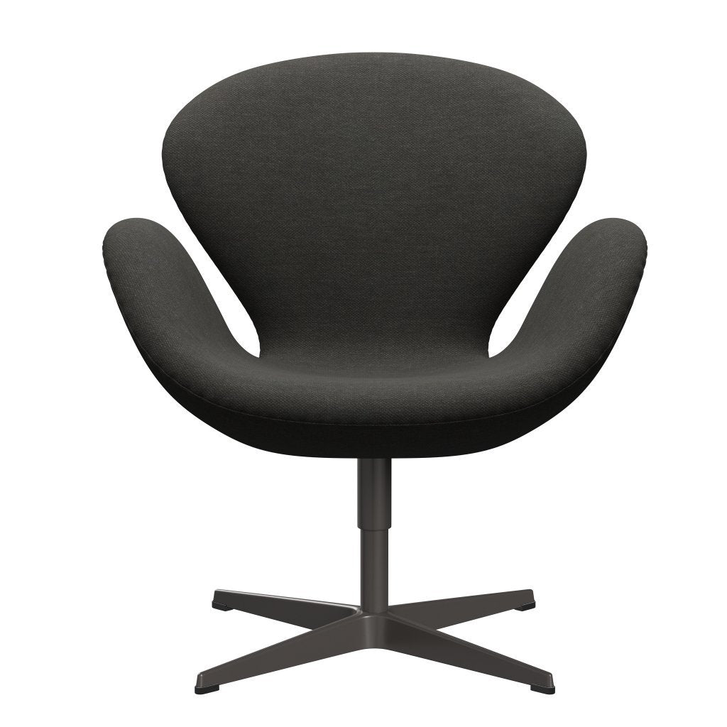 Sedia da salone Fritz Hansen Swan, calda grafite/fiord nero/marrone