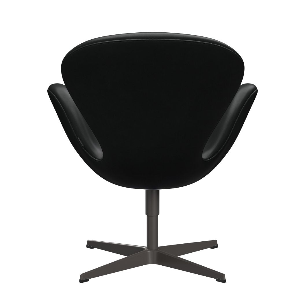 Sedia fritz Hansen Swan Lounge, calda grafite/grazia nera