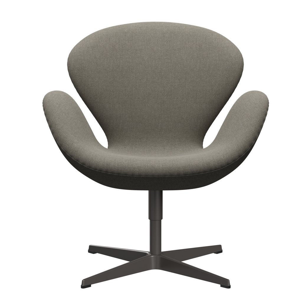 Fritz Hansen Swan Lounge Stuhl, warmer Graphit/Hallingdal Beige