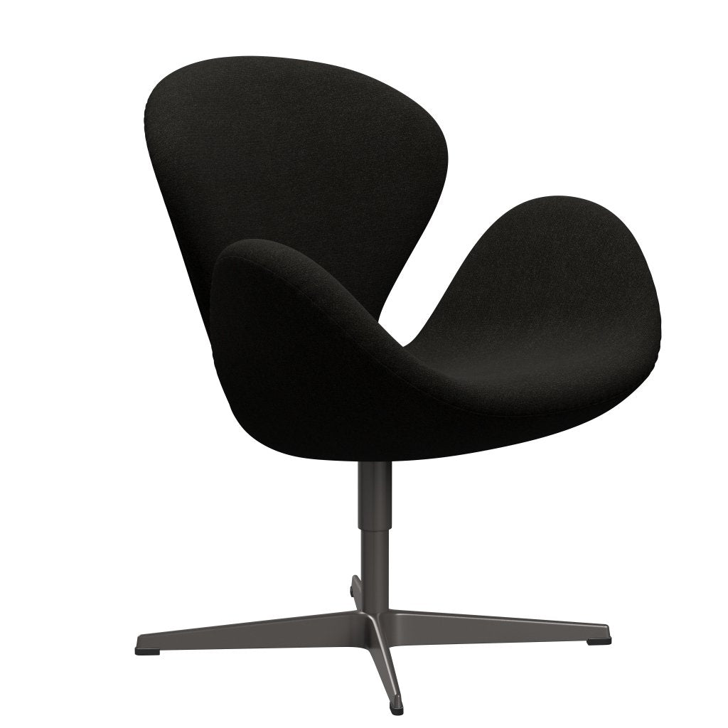 Fritz Hansen Swan Lounge -stoel, warm grafiet/Hallingdal Brown/Dark Grey