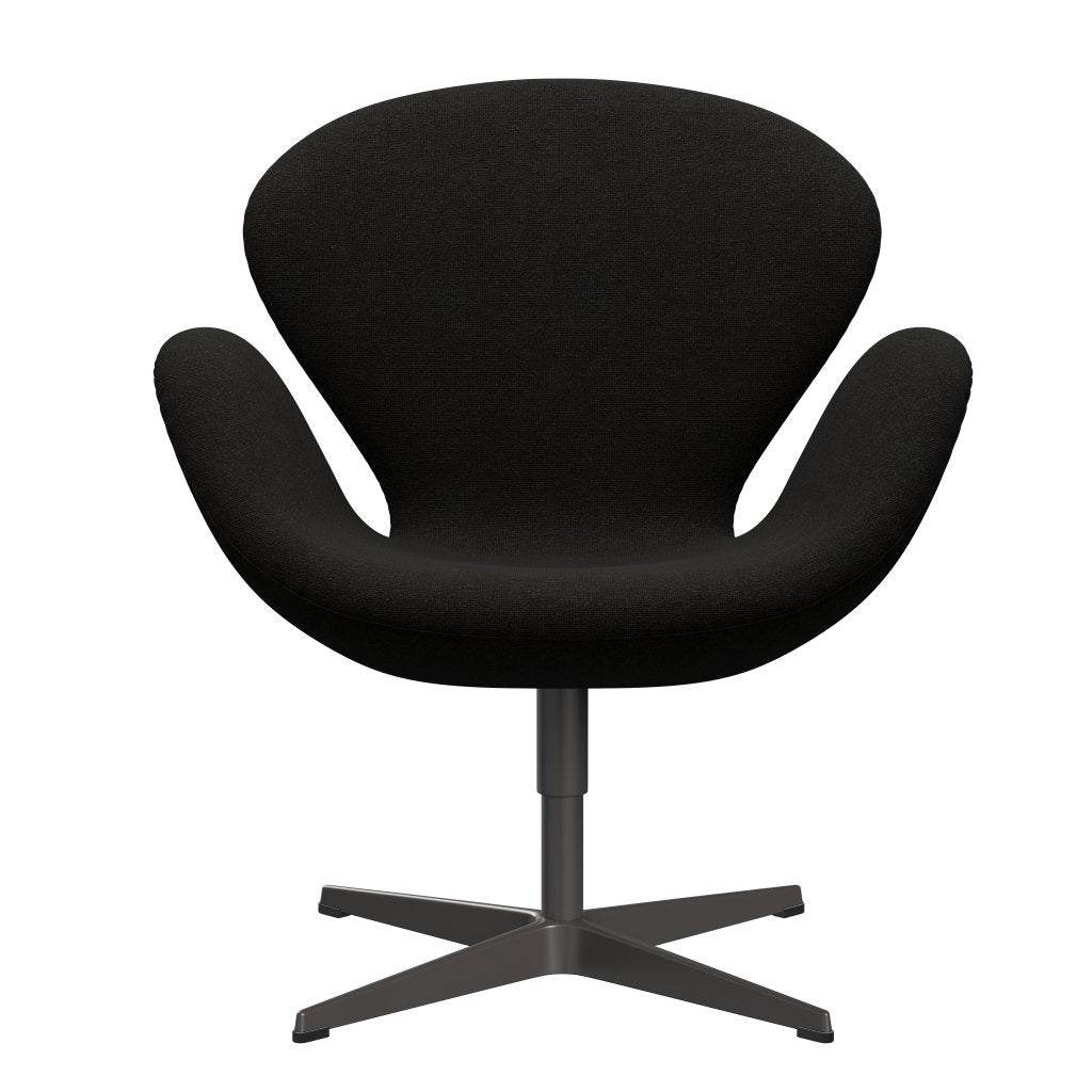 Fritz Hansen Swan Lounge -stoel, warm grafiet/Hallingdal Brown/Dark Grey