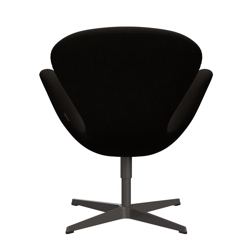 Fritz Hansen Swan Lounge Stuhl, warmer Graphit/Hallingdal dunkelbraun