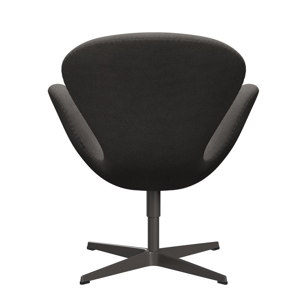 Fritz Hansen Chaise salon de cygne, graphite chaud / gris de Hallingdal sombre