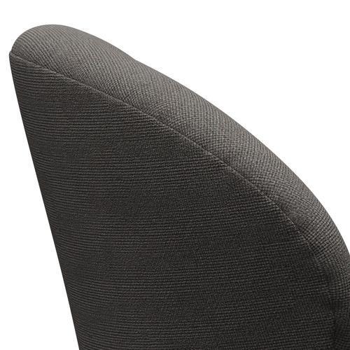 Fritz Hansen Chaise salon de cygne, graphite chaud / gris de Hallingdal sombre