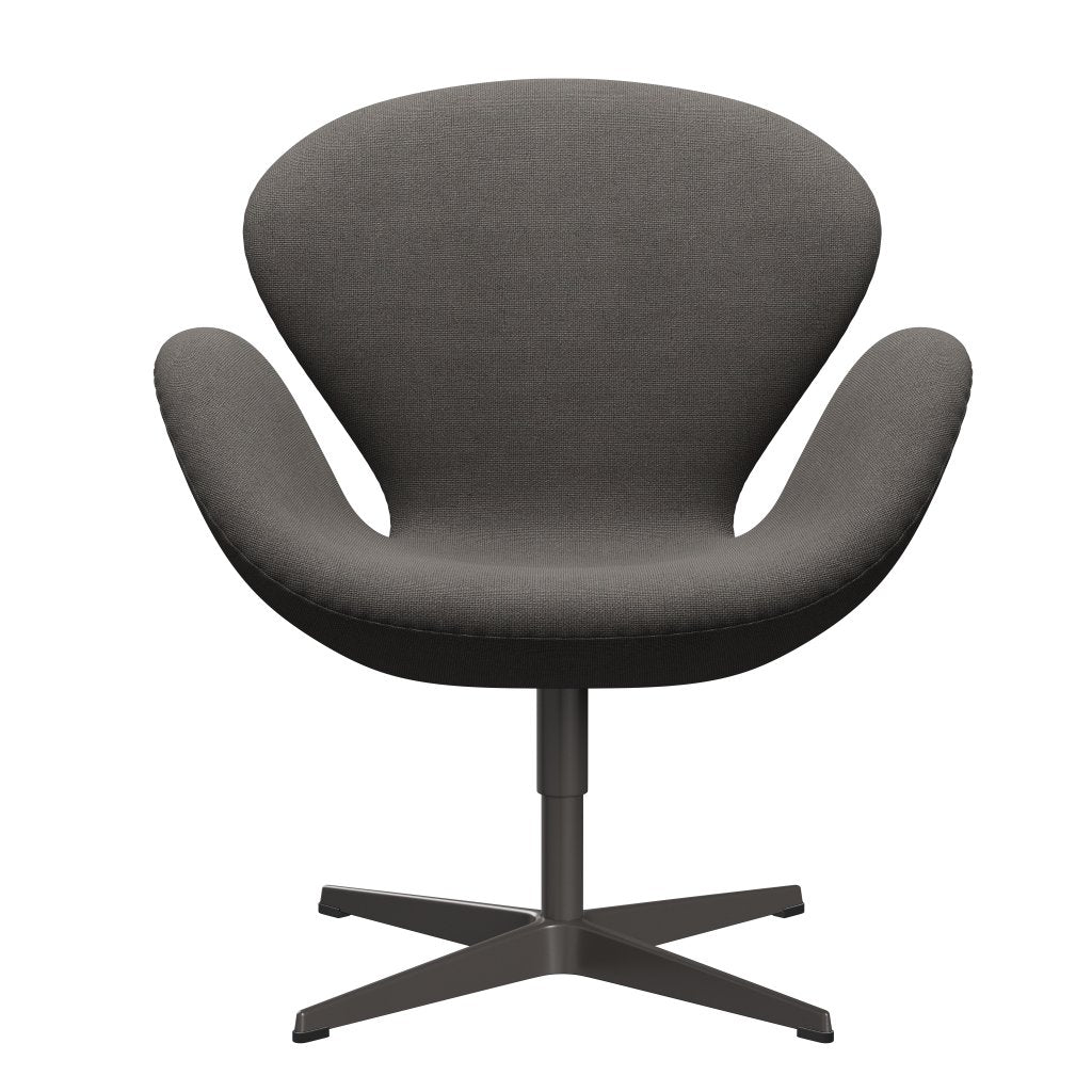 Fritz Hansen Swan Lounge -stoel, warm grafiet/Hallingdal Gray Dark