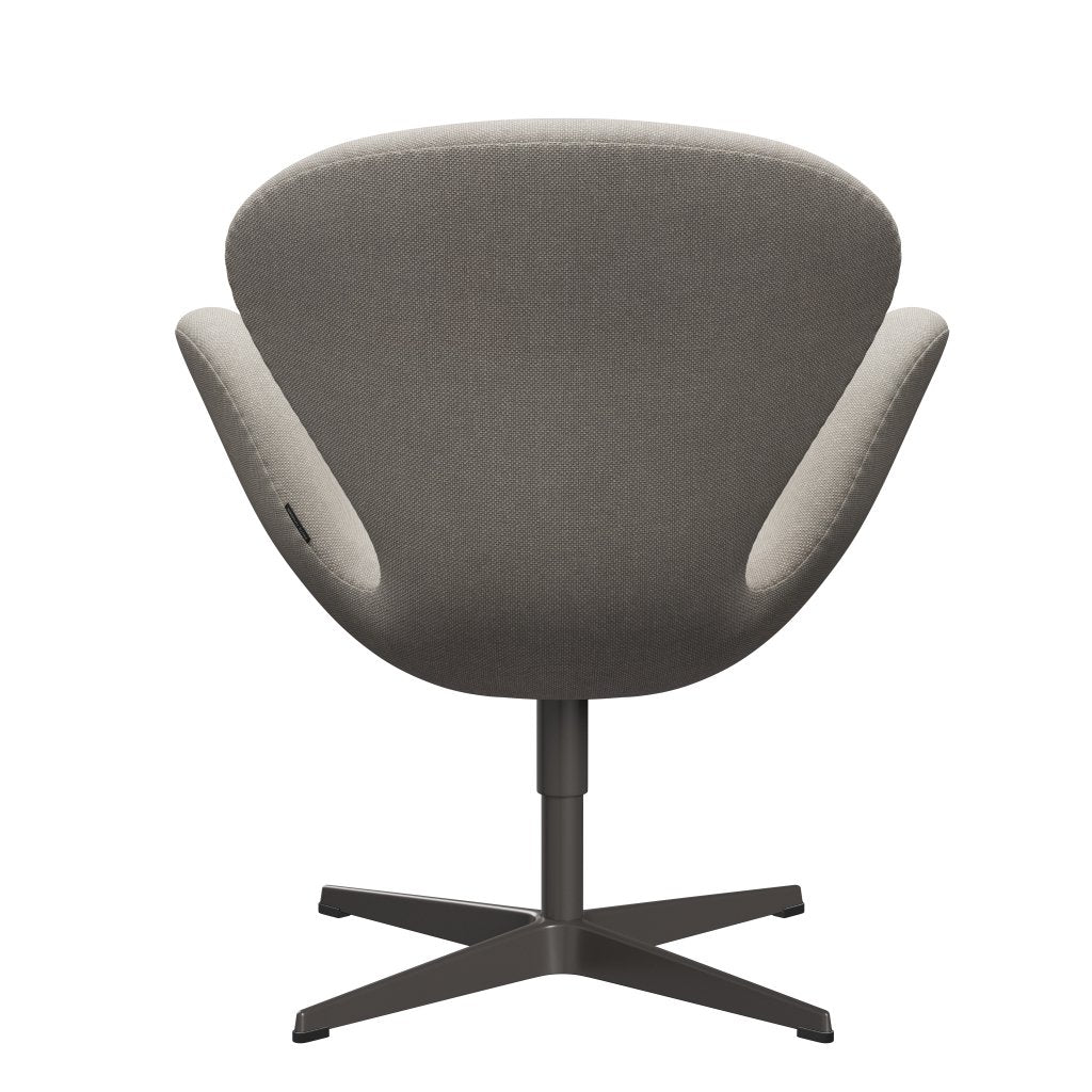 Fritz Hansen Chaise salon de cygne, graphite chaud / gris clair hallingdal (103)