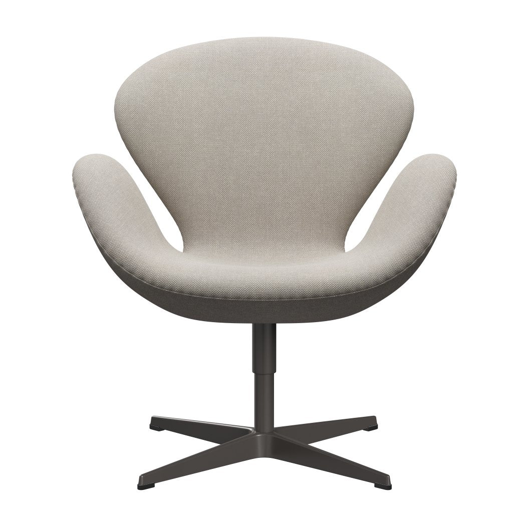 Fritz Hansen Swan Lounge Chair, Warm Graphite/Hallingdal Light Gray (103)