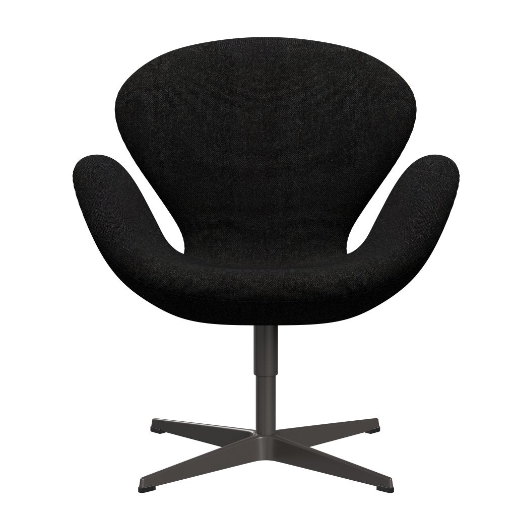 Fritz Hansen Swan Lounge Silla, Grafito cálido/Charcoal Hallingdal