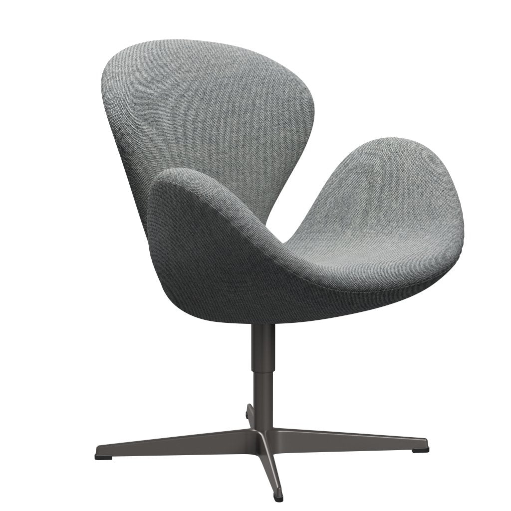 Fritz Hansen Swan Lounge Sillón, Grafito cálido/Hallingdal White Grey