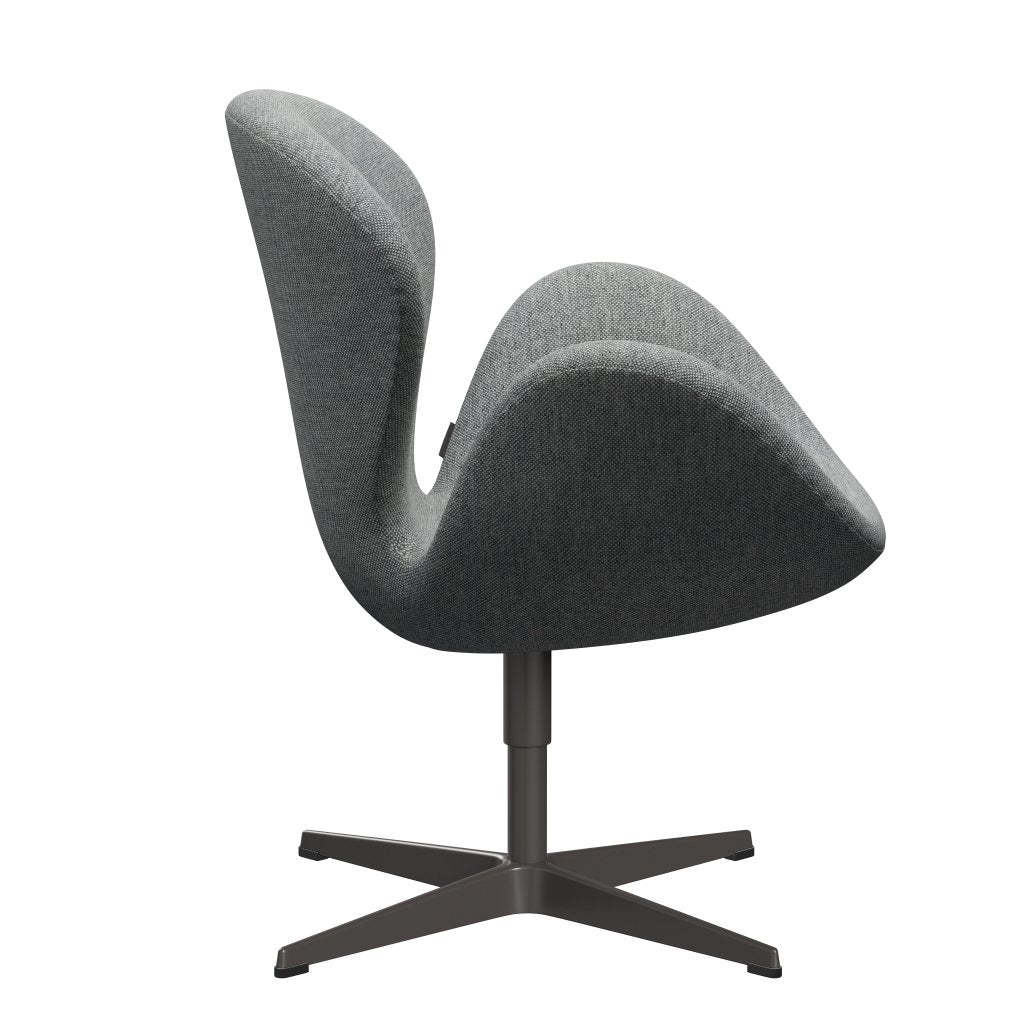 Sedia fritz Hansen Swan Lounge, calda grafite/Hallingdal Grigio bianco