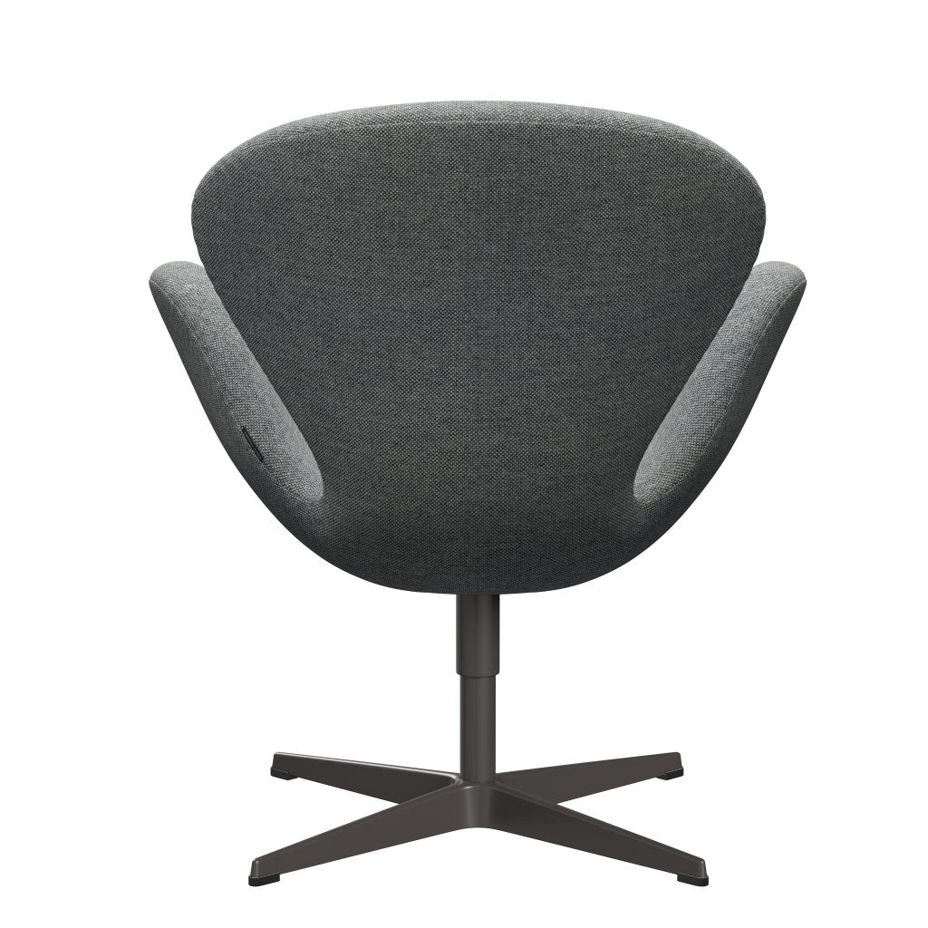 Fritz Hansen Chaise salon de cygne, graphite chaud / gris blanc de Hallingdal