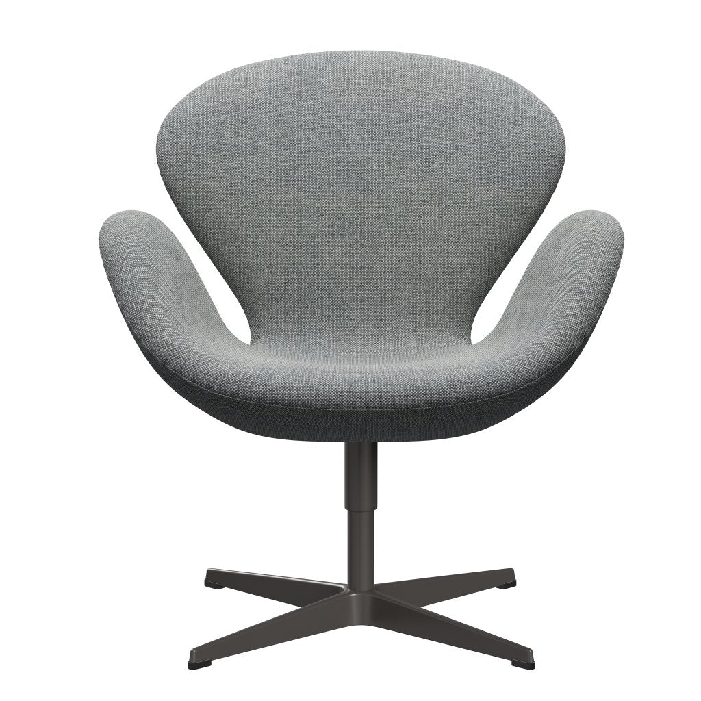 Fritz Hansen Swan Lounge Sillón, Grafito cálido/Hallingdal White Grey