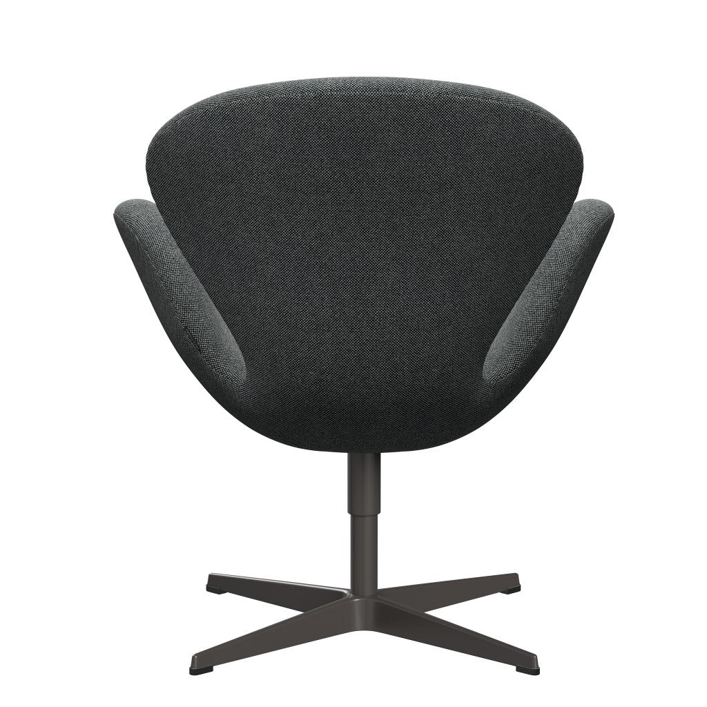 Fritz Hansen Swan Lounge Chair, Warm Graphite/Hallingdal White Black