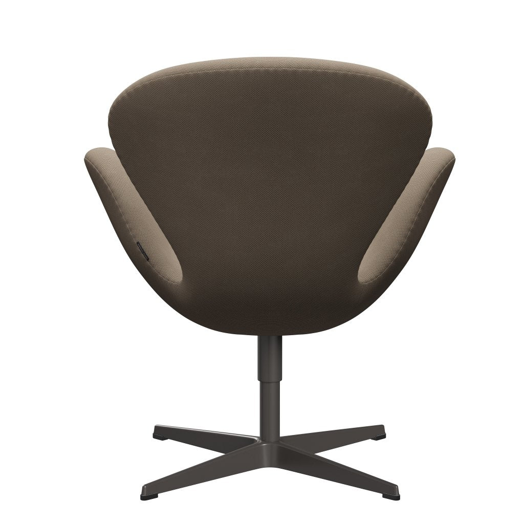 Fritz Hansen Swan Lounge Stuhl, warmer Graphit/Re Wolle beige/natürlich