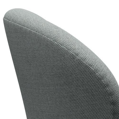 Fritz Hansen Chaise salon de cygne, graphite chaud / re laine pâle aqua