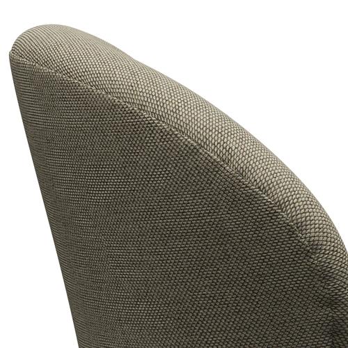 Fritz Hansen Chaise longue du cygne, graphite chaud / re léger en laine / naturel