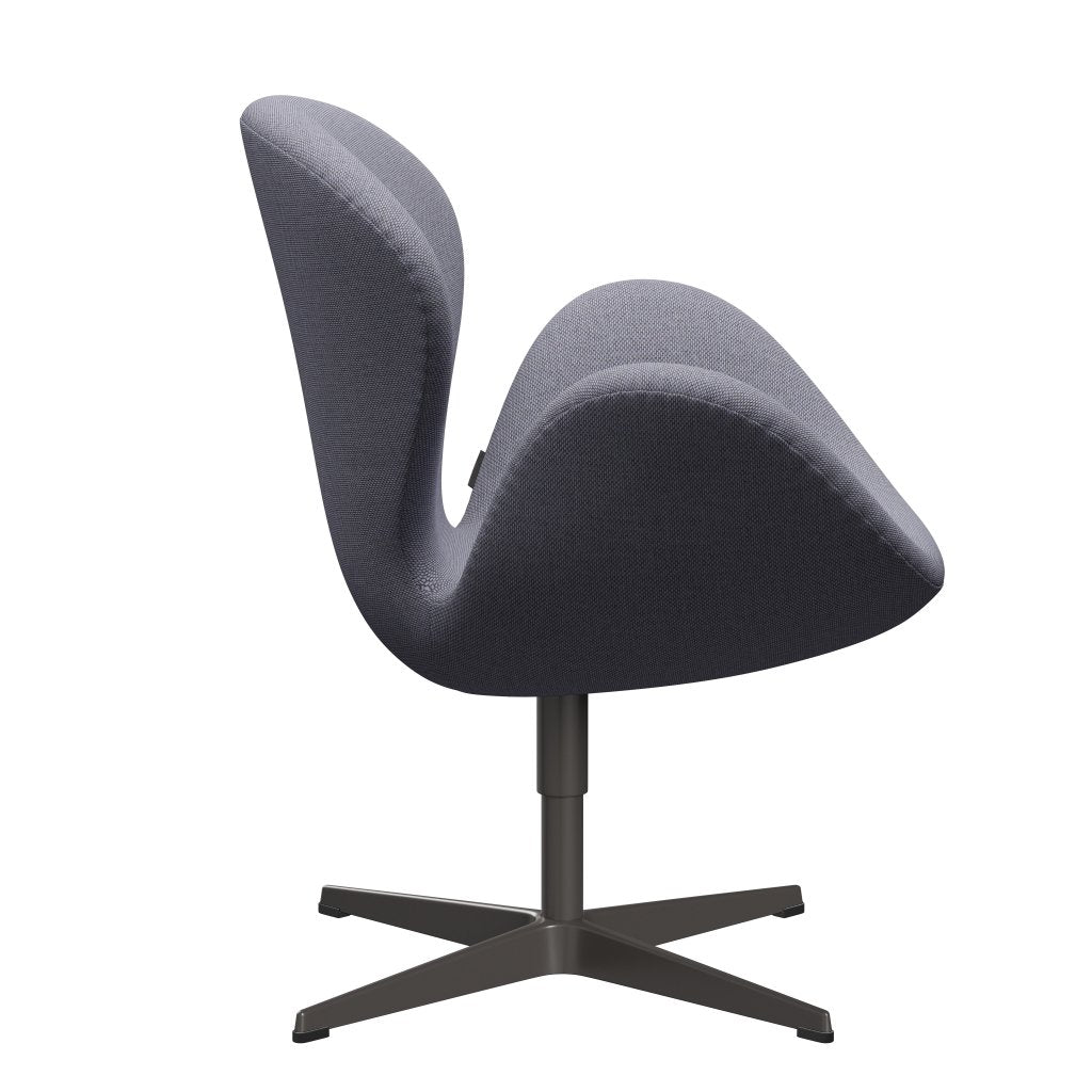 Sedia fritz Hansen Swan Lounge, calda grafite/re lavanda/naturale