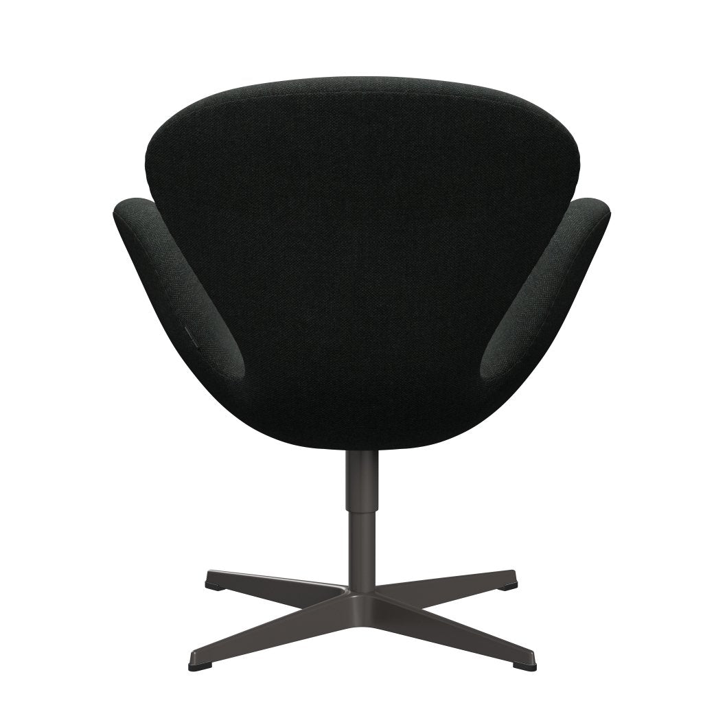 Fritz Hansen Swan Lounge Stuhl, warmer Graphit/Re Wolle schwarz/natürlich