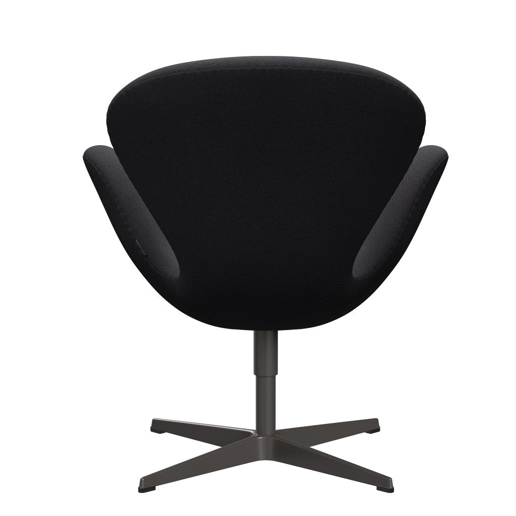 Sedia fritz Hansen Swan Lounge, calda grafite/cerchi marrone/blu scuro