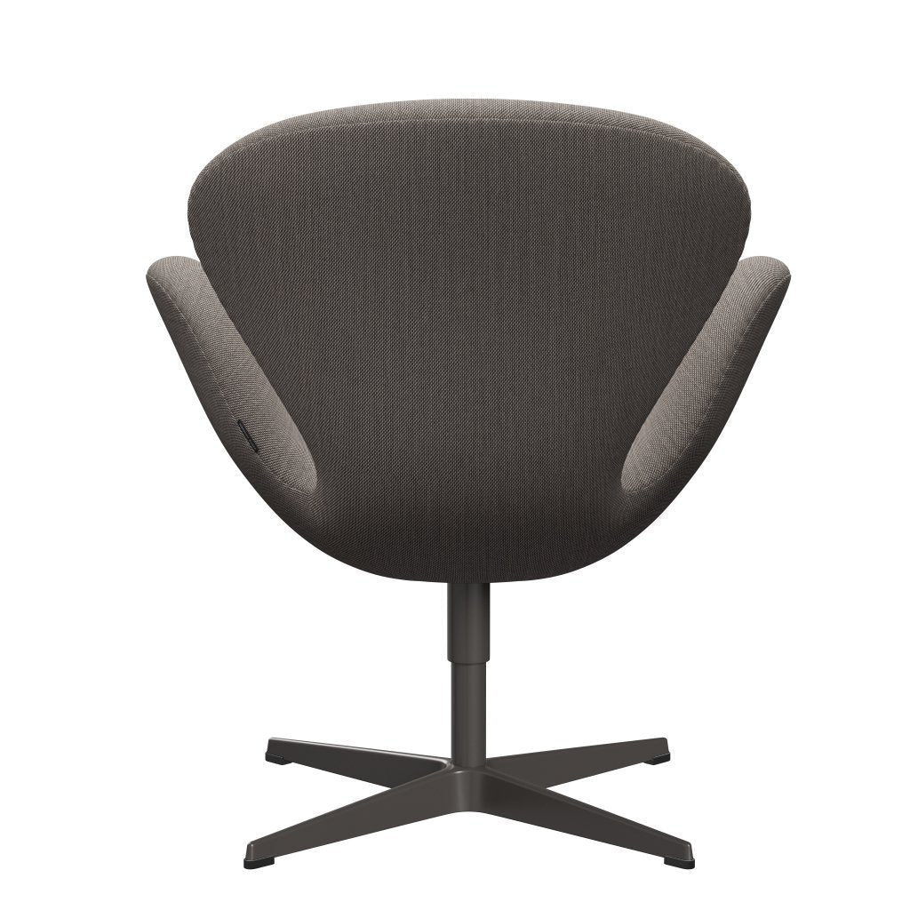 Sedia fritz Hansen Swan Lounge, calda grafite/taglio in acciaio rosa/bianco/nero