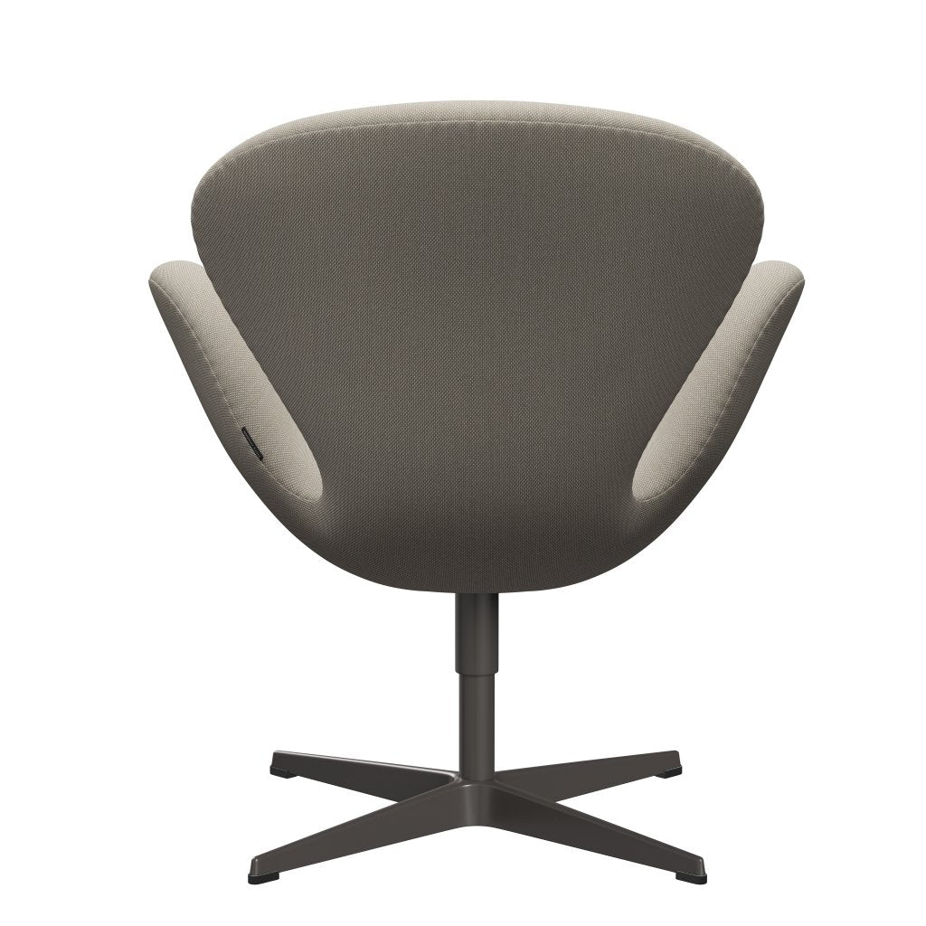 Fritz Hansen Swan Lounge stoel, warm grafiet/staalcut trio zand