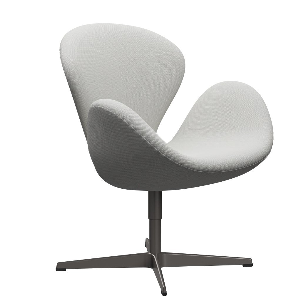 Sedia fritz Hansen Swan Lounge, trio di grafite caldo/taglio in acciaio delicato verde menta