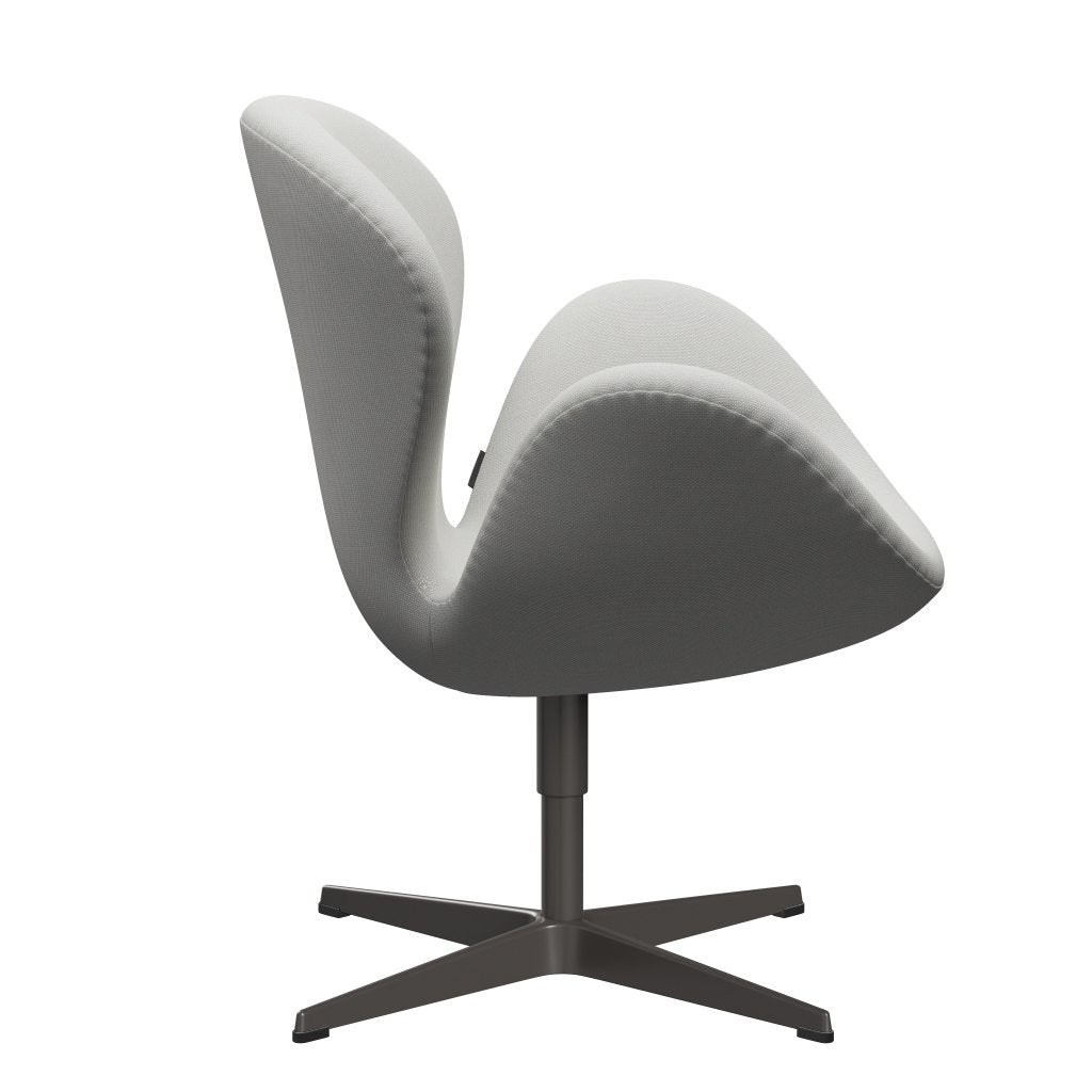 Fritz Hansen Chaise salon de cygne, graphite chaud / trio Steelcut délicat vert menthe