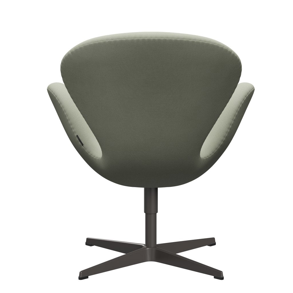 Sedia fritz Hansen Swan Lounge, Luce turchese in grafite calda/taglio in acciaio