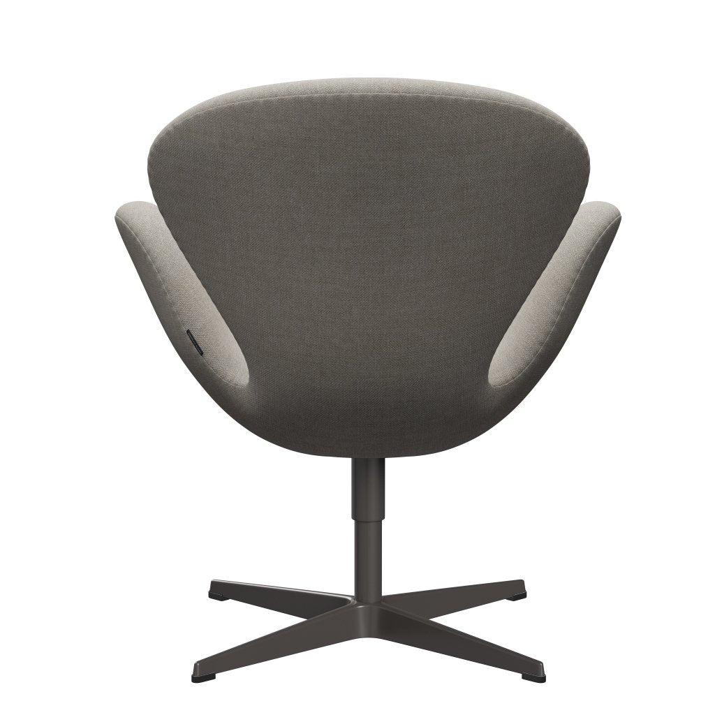 Fritz Hansen Swan Lounge -stoel, warme grafiet/sunniva beige