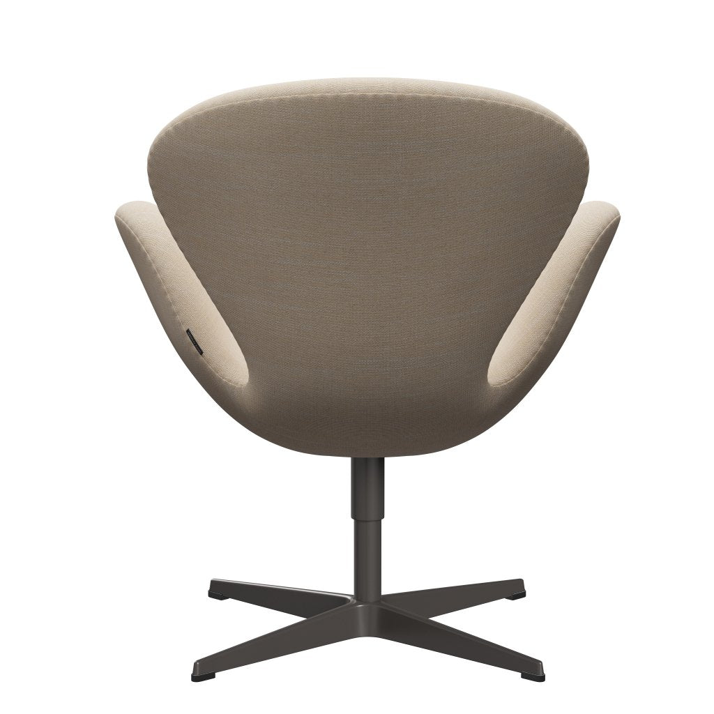 Fritz Hansen Swan Lounge Chair, warmer Graphit/Sunniva Crème/Sand