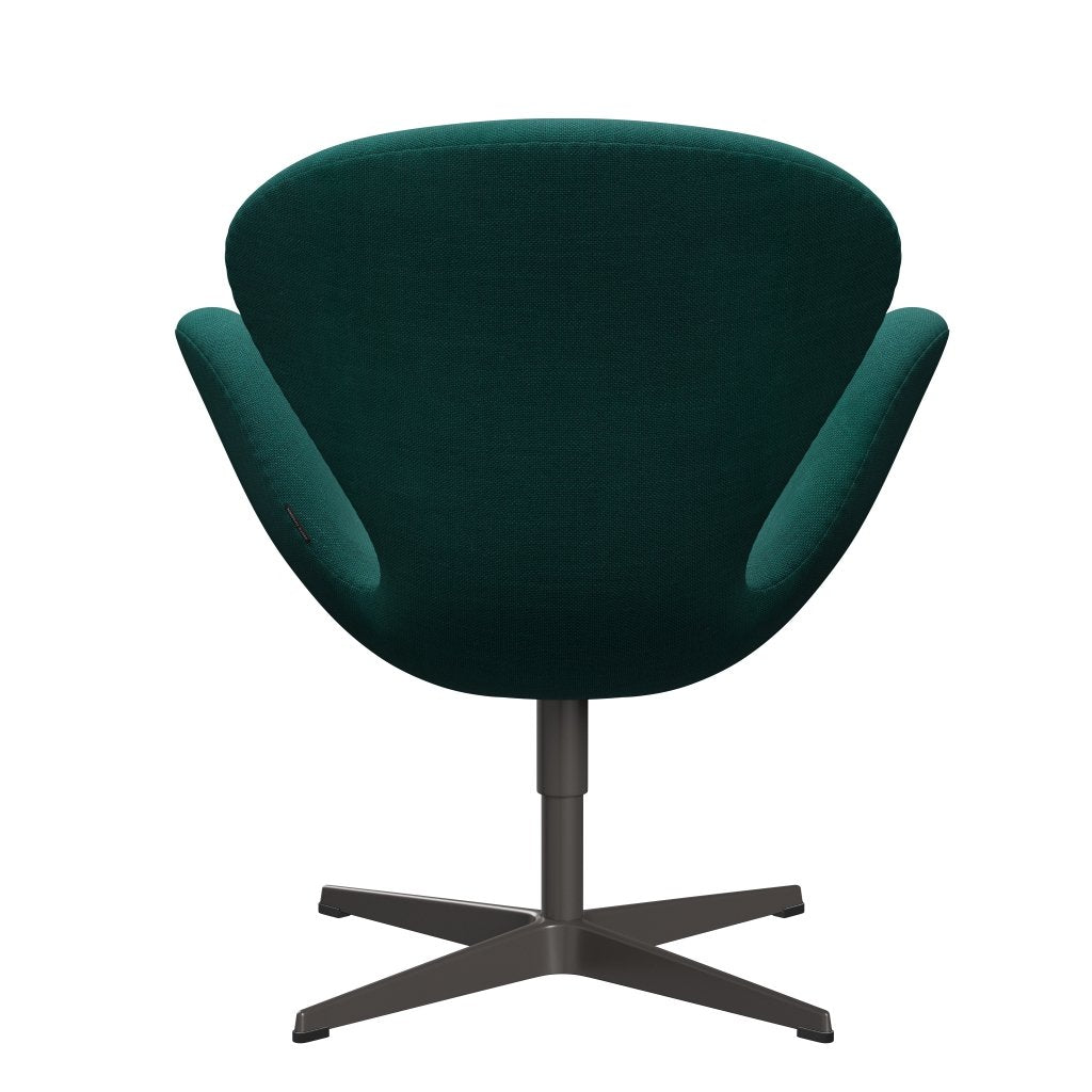 Fritz Hansen Swan Lounge stoel, warm grafiet/sunniva groen