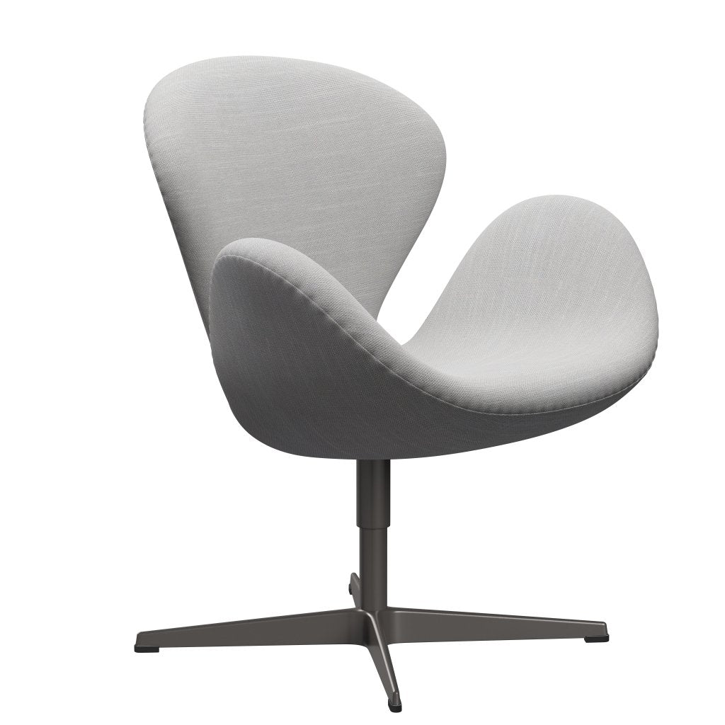 Fritz Hansen Swan Lounge Stuhl, warmer Graphit/Sunniva Natural/Hellgrau