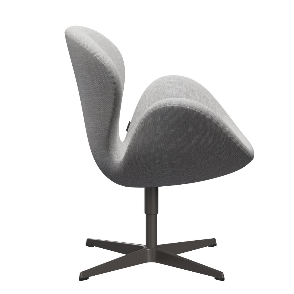 Fritz Hansen Chaise salon de cygne, graphite chaud / sunniva naturel / gris clair