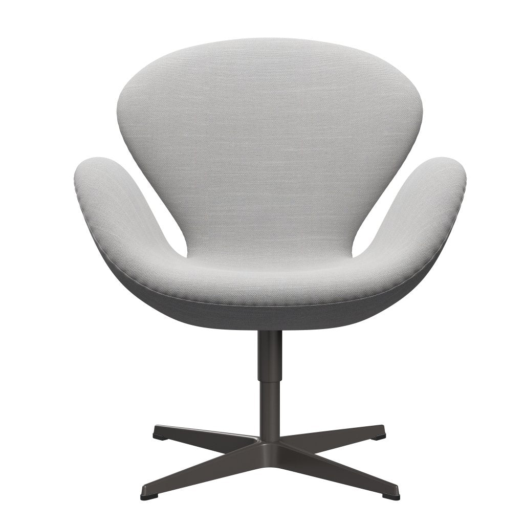 Fritz Hansen Swan Lounge Chair, Warm Graphite/Sunniva Natural/Light Grey