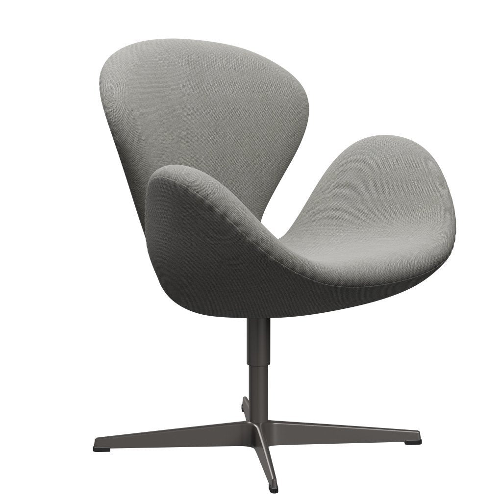 Fritz Hansen Chaise salon de cygne, graphite chaud / sable sunniva / gris clair