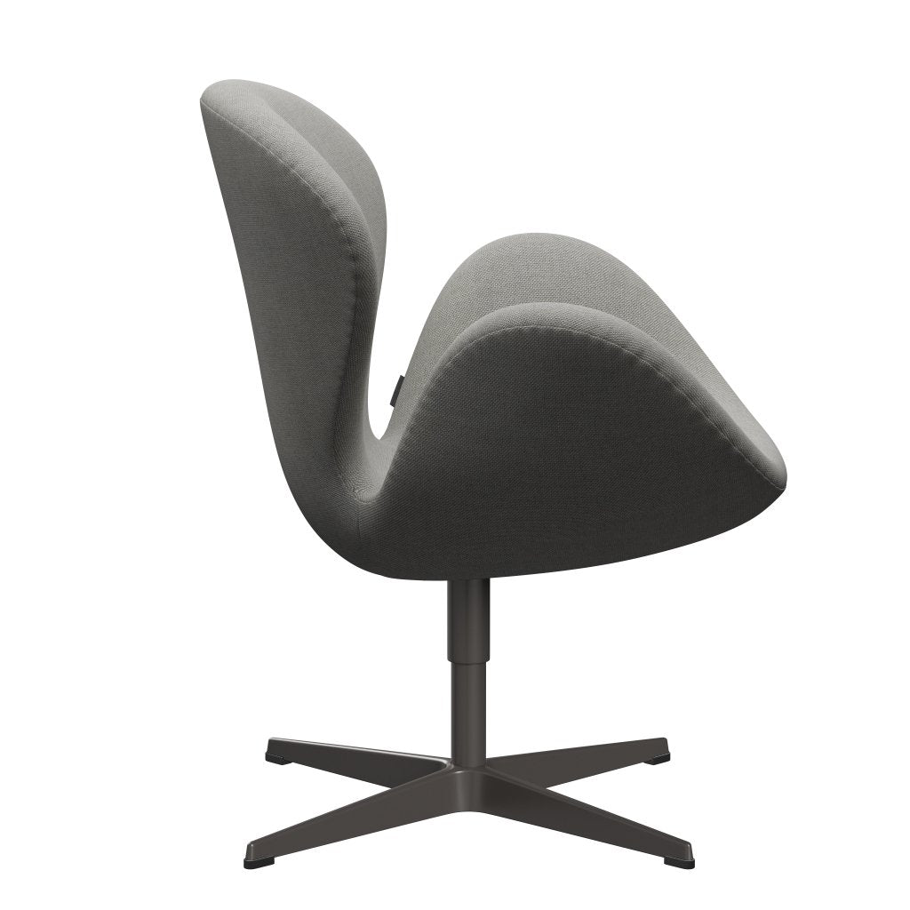 Fritz Hansen Chaise salon de cygne, graphite chaud / sable sunniva / gris clair