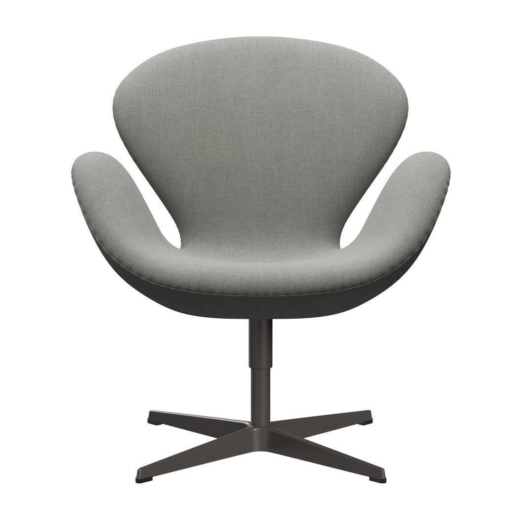 Fritz Hansen Chaise salon de cygne, graphite chaud / sable sunniva / gris clair