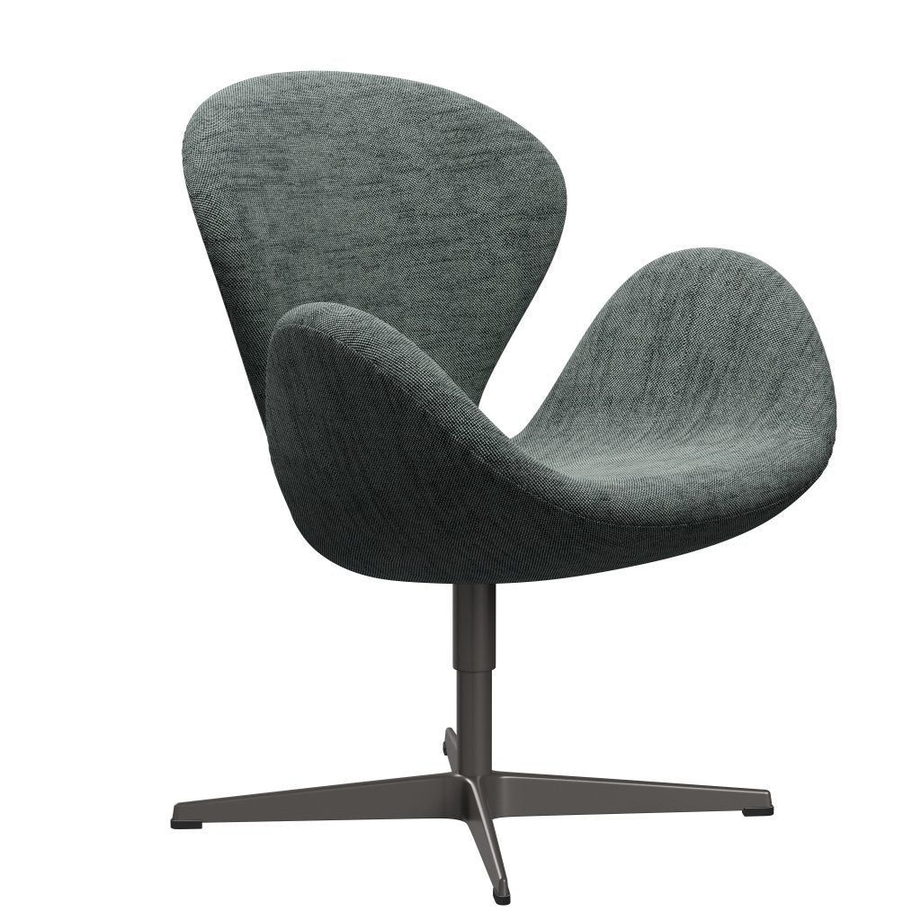 Fritz Hansen Swan Lounge stoel, warme grafiet/sunniva zwart/wit