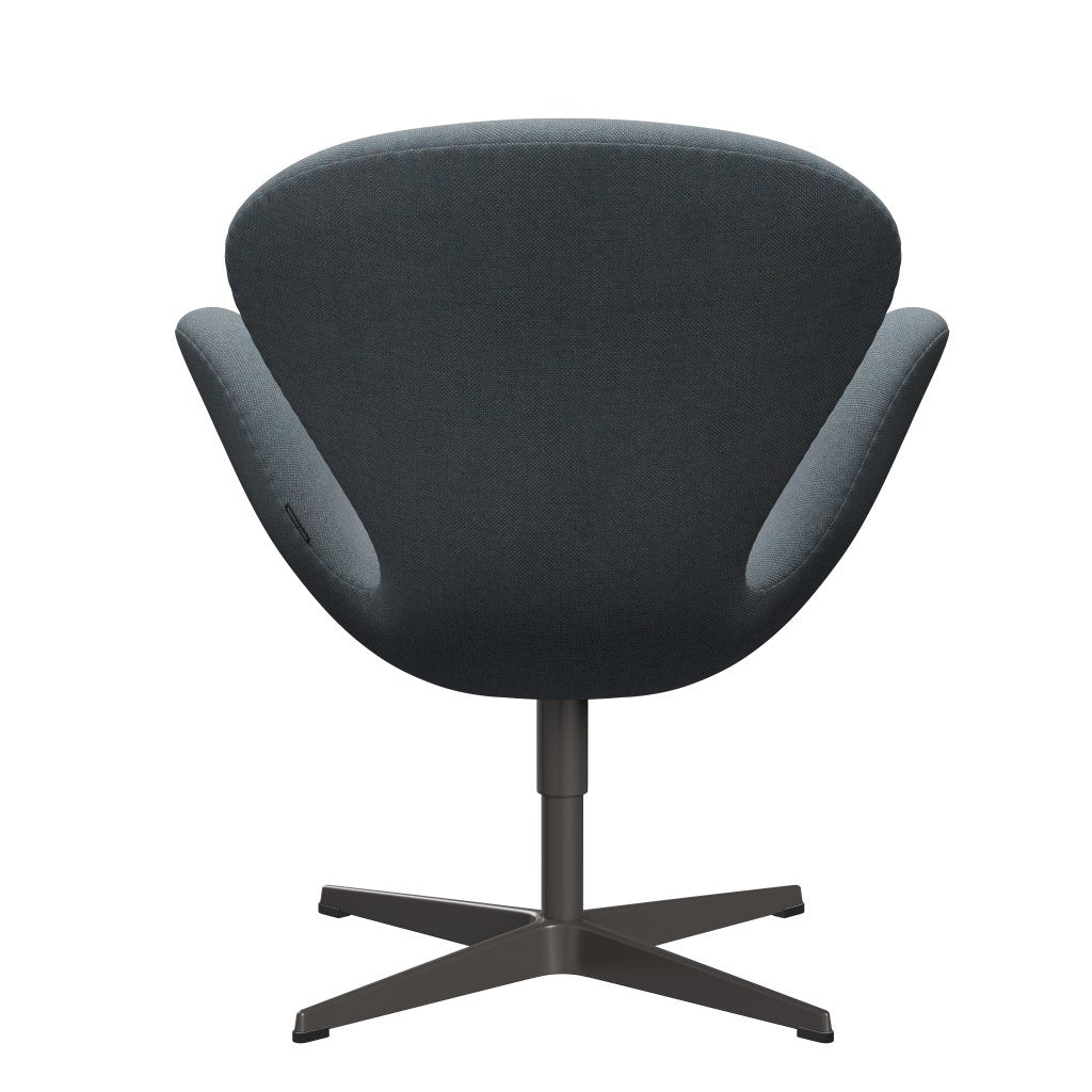 Fritz Hansen Swan Lounge Stuhl, warmes Graphit/Sunniva weich blau