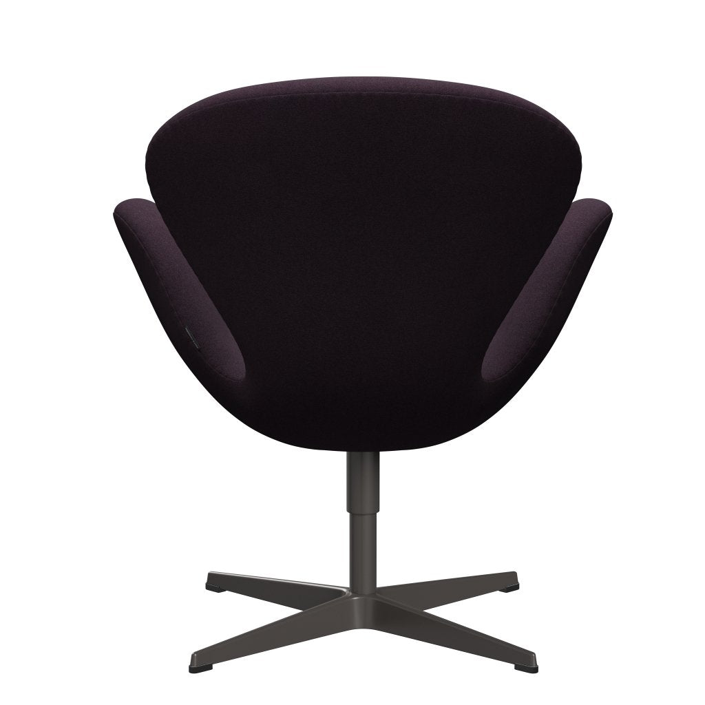 Fritz Hansen Swan Lounge Chair, warmer Graphit/Tonus Aubergine