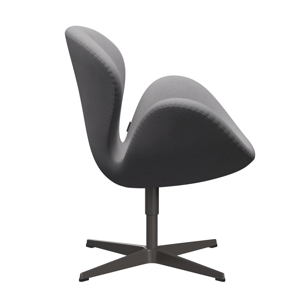 Fritz Hansen Chaise salon de cygne, graphite chaud / tonus gris clair