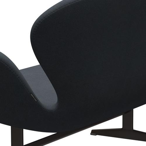 Fritz Hansen Svan sofa 2 sæder, brun bronze/tonus mørkegrå